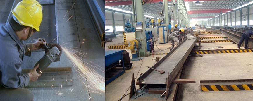 Proceso de producción de productos de estructura de acero