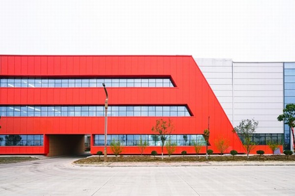 proyecto de edificios industriales de acero "rojo" case2-3