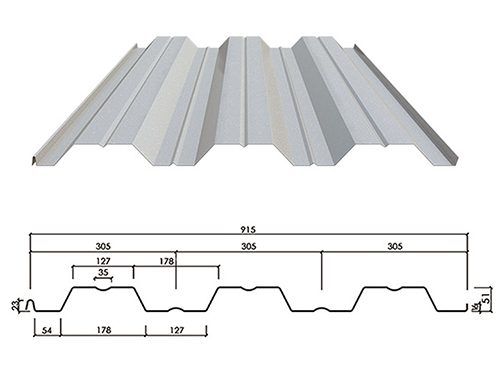 Detalles de la plataforma de metal corrugado DOTP915
