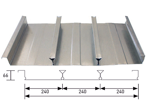 Detalles del panel de cubierta de acero DFP720